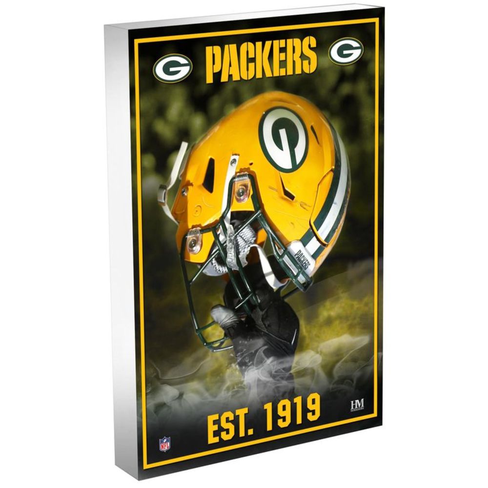 Green Bay Packers Team Pride 3D Acrylic BlocKart 4" x 6"